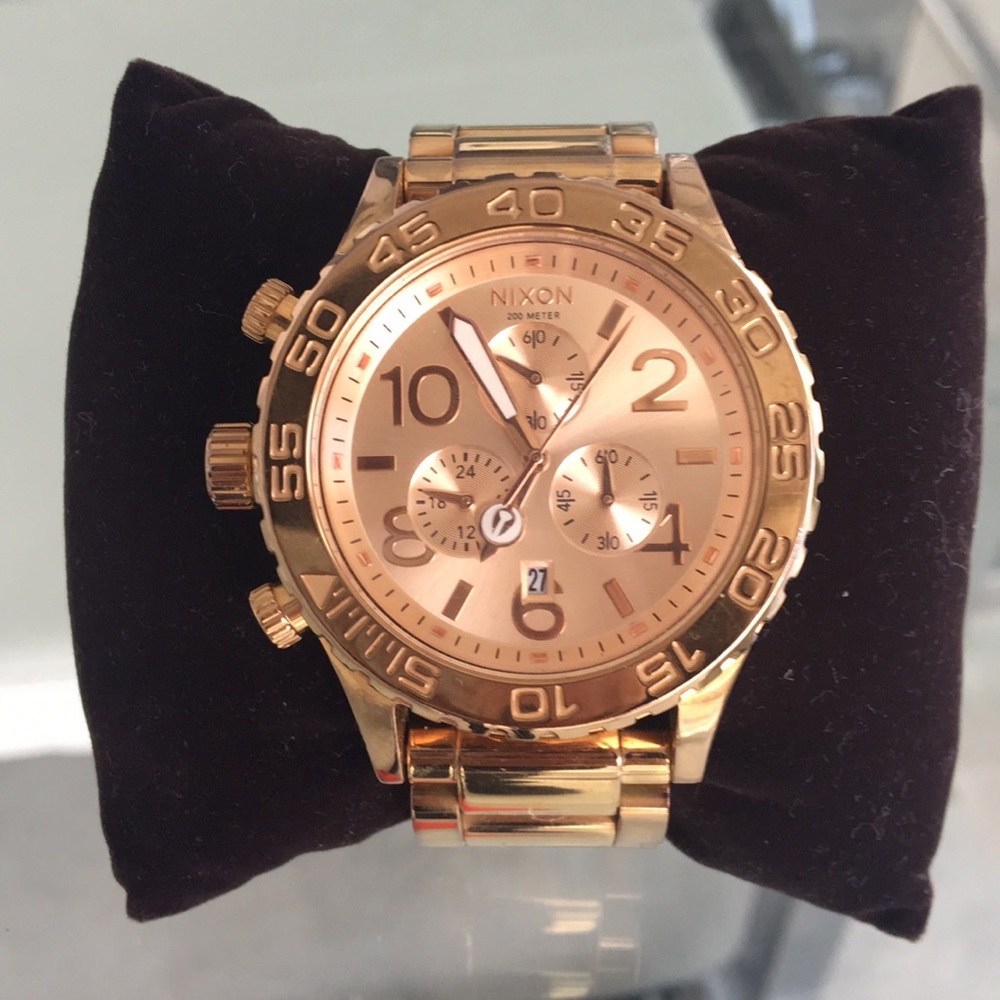 Nixon Woman Watch Pink Gold
